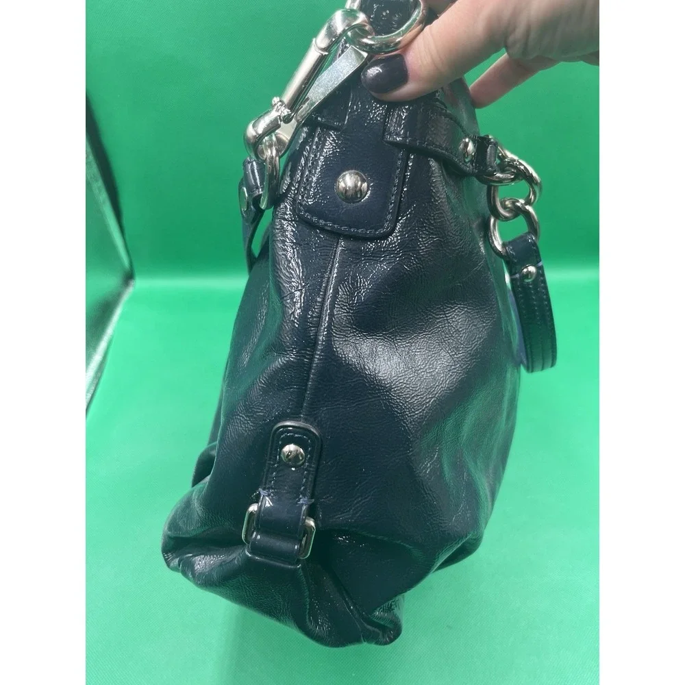 Vintage Coach Brooke Hobo‎ G1276 – F17165 Pebbled NavyLeather Shoulder Bag